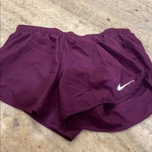 Purple nike shorts